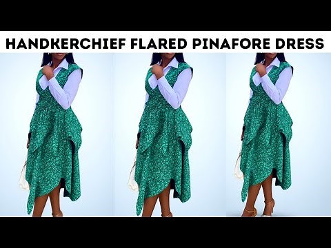 How to Sew a Two-Layered Pinafore Handkerchief Flare Dress | Easy Sewing Tutorial