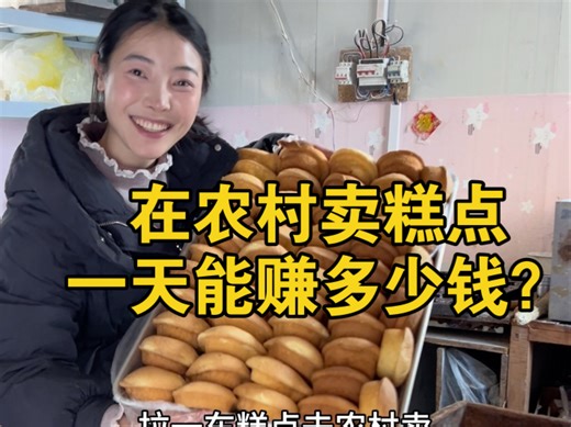 在农村卖糕点 一天能赚多少钱？