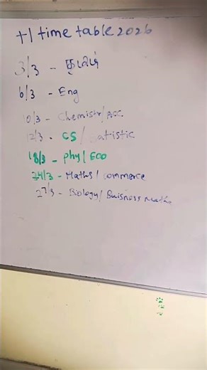 11th std Annual exam Time Table 2026⭐⭐⭐⭐all the best