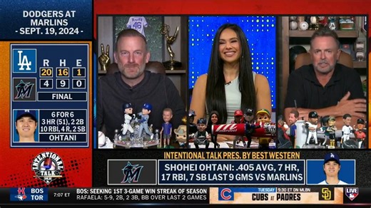 Shohei Ohtani is hitting .405 over his last nine games against the Marlins, including 7 HR and 17 RBI 🤯What will the Dodgers superstar have in store this week when the two teams square off for a three-game set?@SieraSantos | @KMillar15 | @Dempster46
