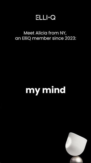 Meet Alicia from New York, an ElliQ member since 2023