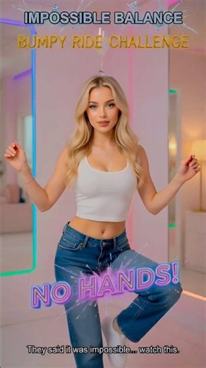 Impossible Balance – Bumpy Ride Challenge 🌹✨ #BumpyRide #DanceChallenge #NoHands #FYP