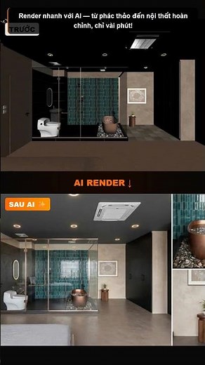 3 cách thiết kế nội thất nhanh hơn x10-Render, Thêm Đồ, Đổi Vật Liệu #renderai #aithietke #ainoithat