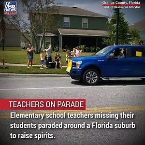 269K views · 760 shares | Elementary school teachers in Florida took to the streets for a parade to visit their students and raise their spirits. | Fox News | Facebook