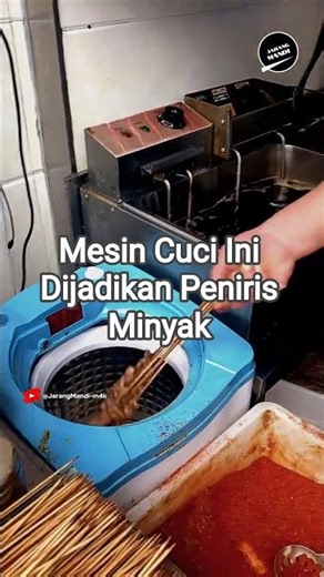 Peniris Minyak Dari Mesin Cuci #jarangmandi #faktaunik #kuliner #sate