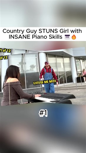Country Guy STUNS Girl with INSANE Piano Skills #playpianostreet#streeperformer #viralvideo#performance#propiano#tiktokmusic