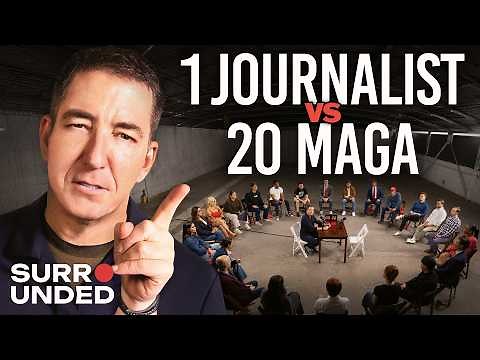 1 Journalist vs 20 Trump Supporters (ft Glenn Greenwald) | Surrounded