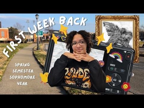 First Week of College | Graphic Design Sophomore 💛🎉