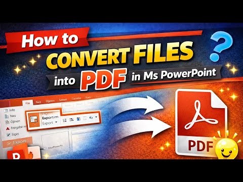 MS PowerPoint File Conversion Guide | Export PowerPoint Slides to PDF Easily