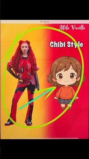 Red Descendants as Chibi Style 👧✨ | Chibi Week Transformation #chibi #descendants