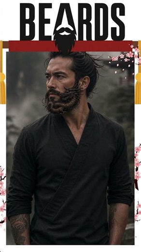Japanese Beard Style Evolution #beards #japan #beardstyle