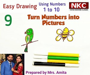 37K views · 872 reactions | Turn Numbers into Pictures - Easy Drawing using numbers 1 to 10 | Maths Solutions by Nand Kishore | Facebook