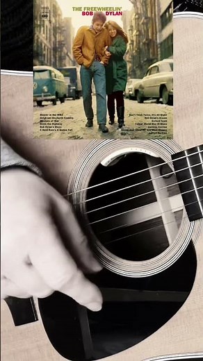 ‘Blowin’ In The Wind’ Bob Dylan 09/07/1962 FREEWHEELIN ALBUM vsn (Standard - Capo 7)