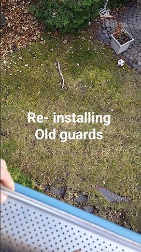 DIY gutter guards installation