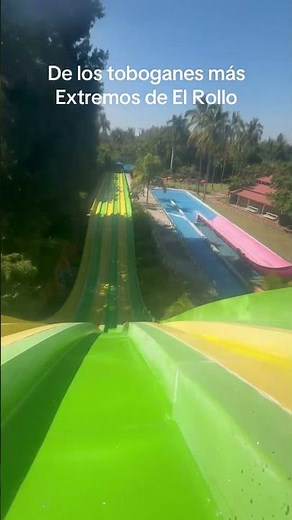 One of the most extreme water slides at El Rollo #waterslides #waterpark #adrenaline