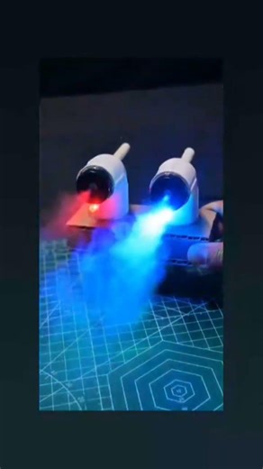 science project electric smoke through machine #viral #short video# shorts#experiment