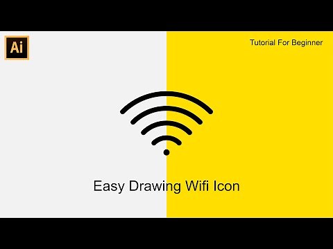 Simple Step Drawing Wifi Icon - Adobe Illustrator Tutorial