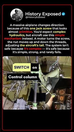 How One Simple Screw Moves Massive Airplanes ✈️🔧
