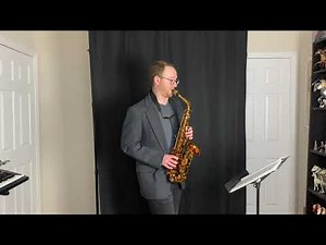 p.26 #8 "A" Line Play Along Track (Alto Saxophone) from Rubank Advanced Method for Saxophone Vol. 1