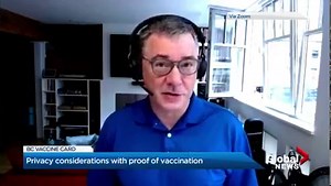 Cybersecurity expert Chester Wisniewski discusses privacy concerns associated with vaccine passports. https://globalnews.ca/news/8172142/bc-vaccine-card-details-website/ | Global BC