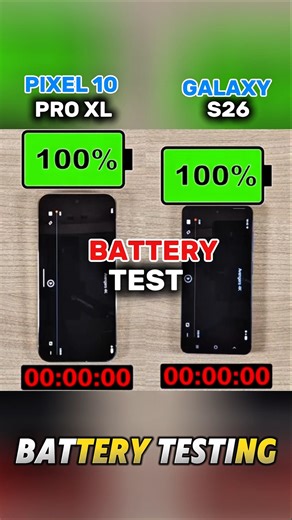 🔋 Pixel 10 Pro XL vs Galaxy S26 Ultra – Ultimate Battery Test! ⚡