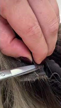 Quick and easy hack to remove the security clips on your wig if they bother you! #wigtips