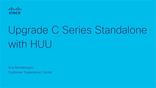 Upgrade a C Series Standalone Using HUU - Cisco Video Portal