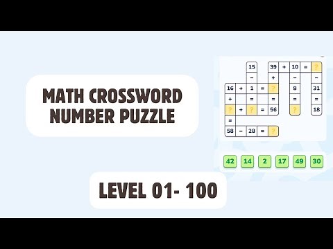 Math Crossword Game - Level 1-100 - Solutions [Expert]