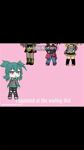 [#KYUKURARIN] fake blood and stuff-hope i’m not late to this #vocaloid #gacha #kyukyukurarin #miku