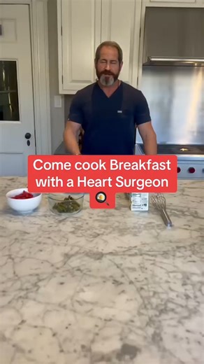 1.2K views · 14 reactions | COOK BREAKFAST WITH A HEART SURGEON ❤️ Join me in the kitchen as I make a heart-healthy breakfast and share simple tips for eating smarter every morning. #food #groceryhaul #surgeon #hearthealth #breakfastideas #nutrition #wellness #healthyrecipes #fyp #trending | Alejandro Junger | Facebook