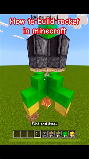 How To Build Rocket 🚀 In Minecraft🔥#minecraft#shorts#Shortfeed#Tutorial#builds