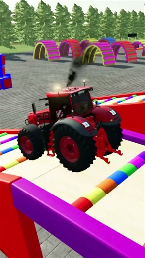 TRACTOR + TRUCK vs IMPOSSIBLE OBSTACLE – FS22
