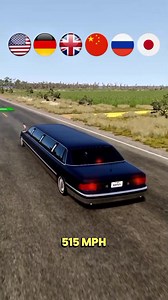 BeamNG.drive: Presidential Car vs. 515 MPH Acceleration
