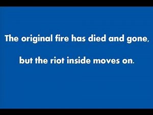 Audioslave - Original Fire - Lyrics