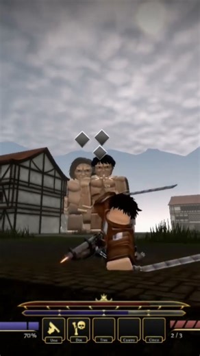 Tengo que salvarlos... #roblox #atackontitans