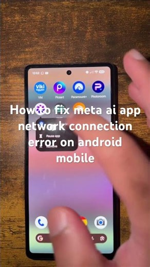 How to fix meta ai app network connection error on android mobile