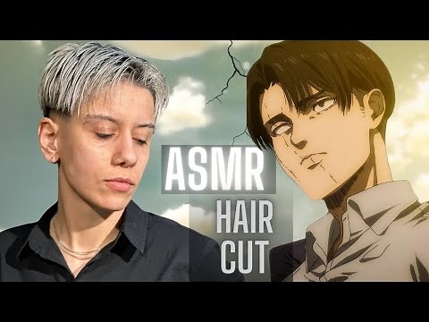 ASMR LEVI ACKERMAN UNDERCUT | SCISSOR HAIRCUT TUTORIAL