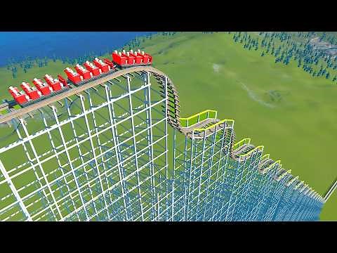 Wooden Stairs Down Roller Coaster – Planet Coaster