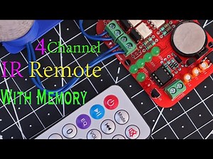 With EEPROM, Without Relay, IR 4 Channel Remote Control System . For your Room Appliances. (V.2)