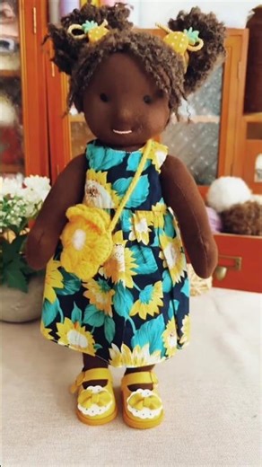👶Handmade Black Doll Sewing Tutorial Easy DIY Soft Doll for Beginners