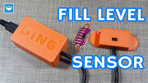 Time of flight sensor (VL53L0X) pellet level monitor with Arduino Cloud