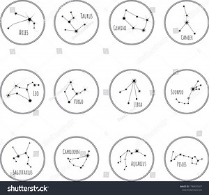 Collection 12 Signs Zodiac Symbols Astrological Stock Vector (Royalty Free) 1780655027 | Shutterstock