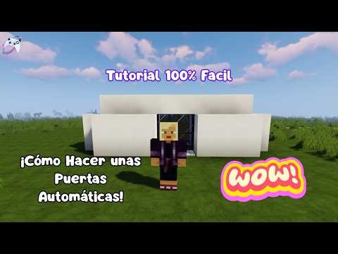 Como Hacer unas Puertas Automaticas en MInecraft Java - TLauncher