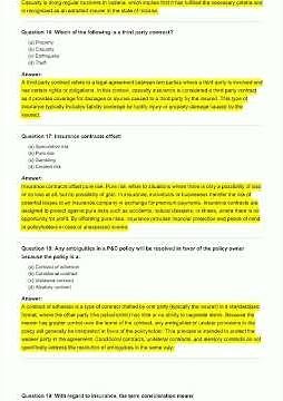 Property and Casualty Insurance Trivia & Trivi video