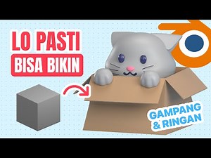 BLENDER TUTORIAL UNTUK PEMULA | MEMBUAT 3D KARAKTER KUCING