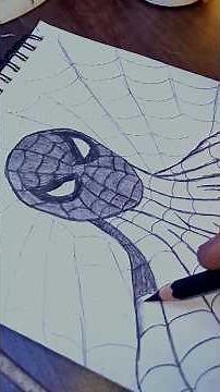 How to Draw Spider-Man 🕷️ 🔥Easy Marvel Sketch #viral #marvel
