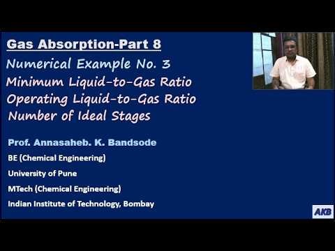 Gas Absorption Part 8: Finding the Number of Ideal Stages in Multistage Counter-Current Absorption