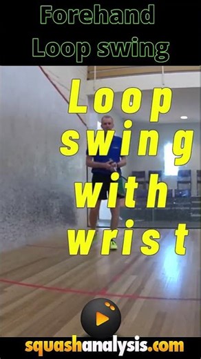 Squash Loop forehand wrist action