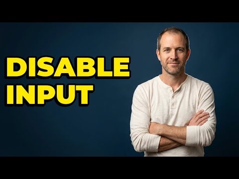 What Is The HTML Code To Disable Text Input?