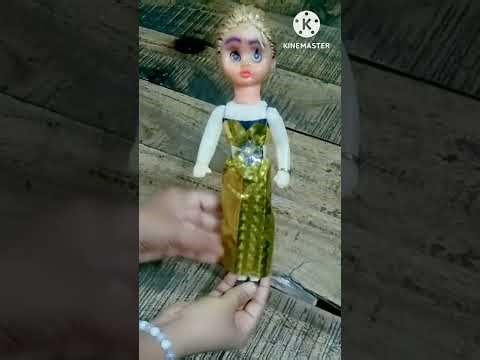 How To Make Barbie Dress 💖 Using Gift Wrap & Invitation Card | Step by Step